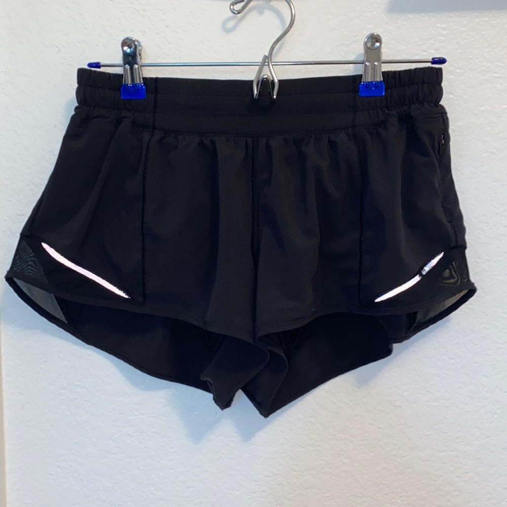 Black Lululemon Hotty hot shorts